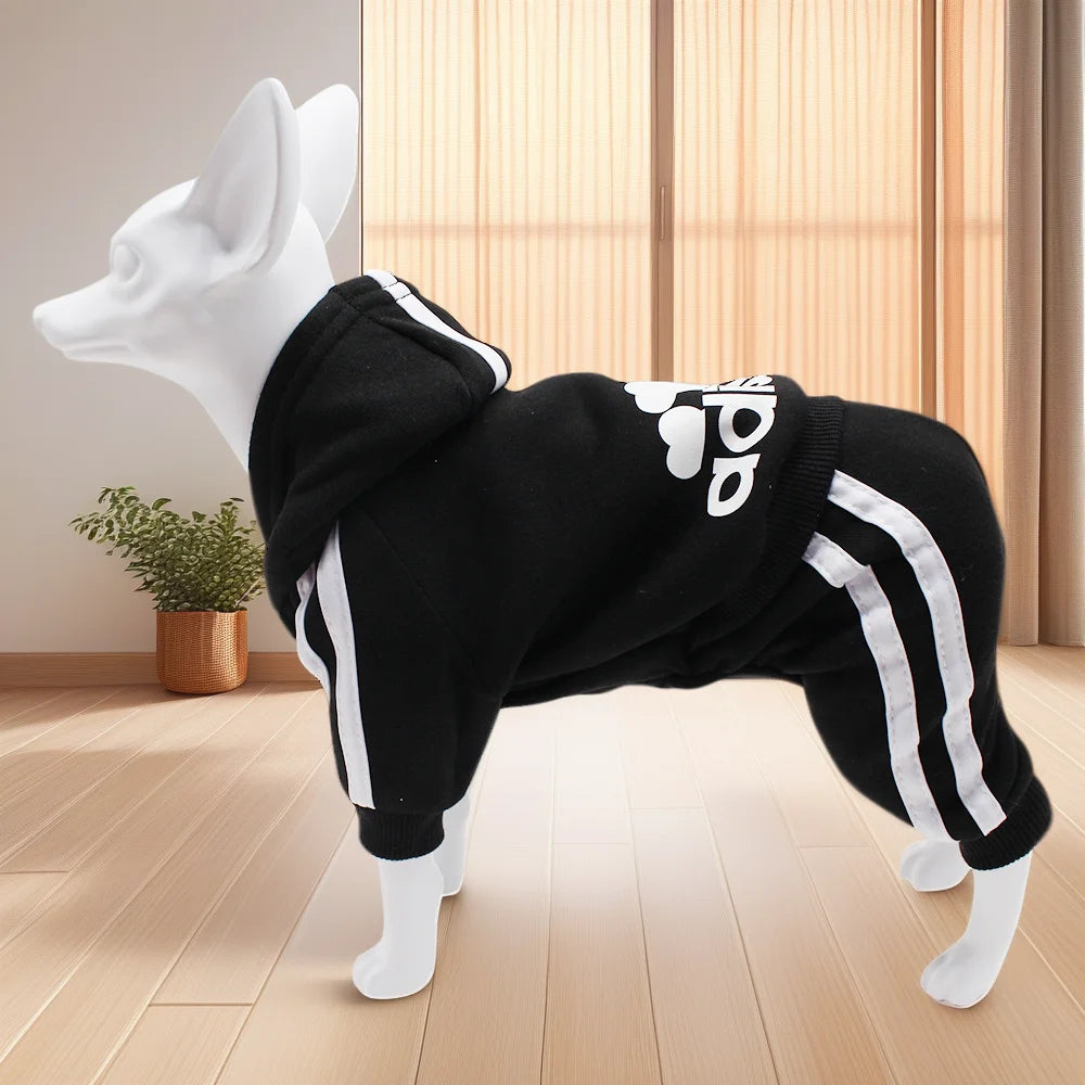 Brand Design Adidog Clothing Dog Jumpsuit Sports Suit Spring Dog Clothes for Small Dogs Chihuahua Terrier Beagle Pet Apparel