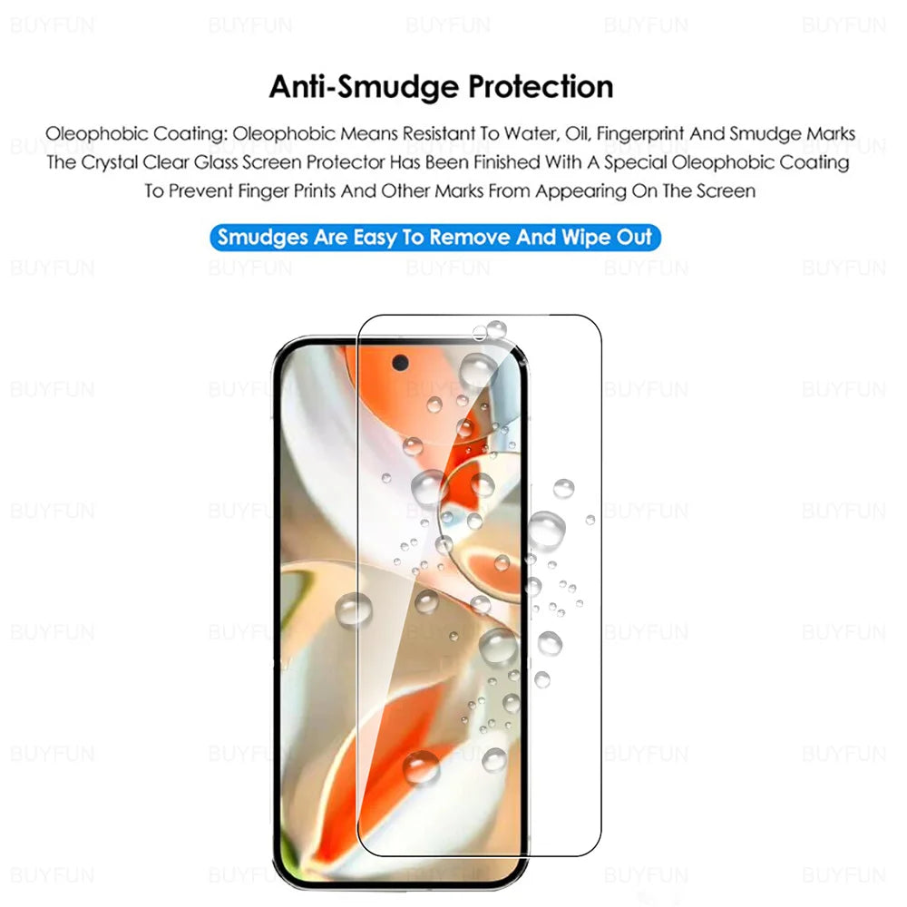 6 in 1 Glass For Google Pixel 9 10 Pro XL Cover Tempered Glass Case Friendly 9a 8 8A 7 7A 6 6A 5G Screen Protector HD Lens Film