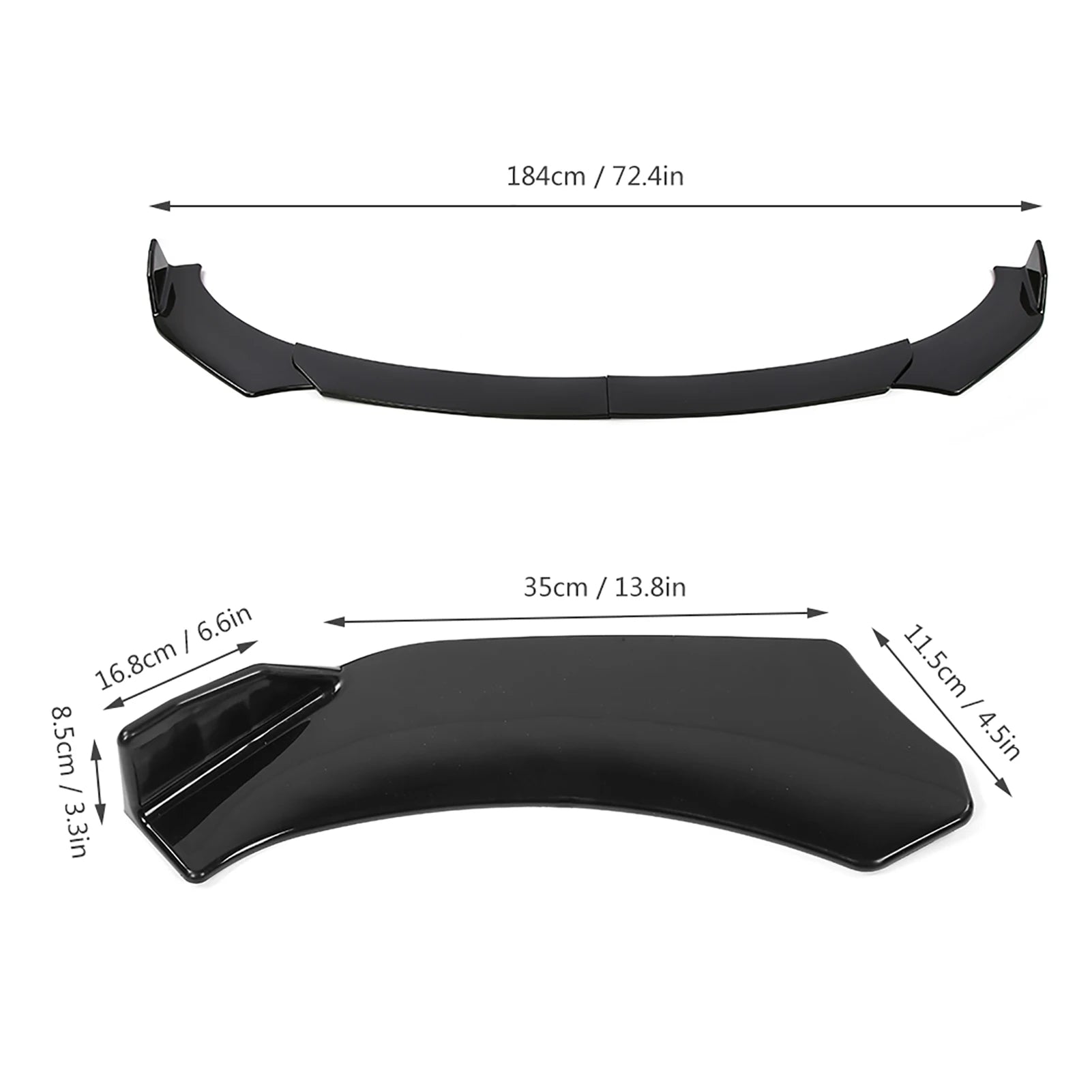 Car Front Bumper Lip Splitter Body Shovels Guard  Auto Modified Accessory Car Bumper Protector Front Bumper Lip