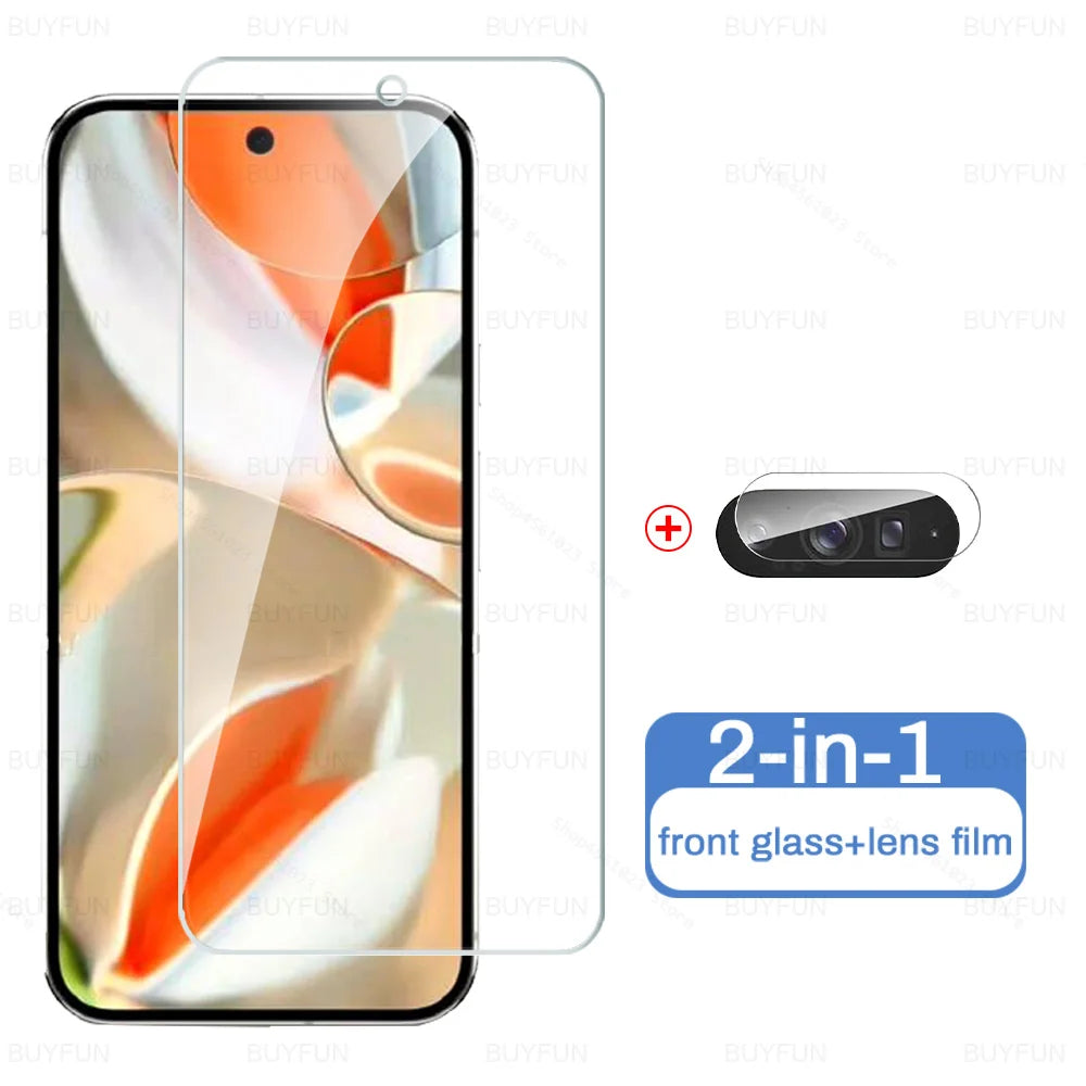 6 in 1 Glass For Google Pixel 9 10 Pro XL Cover Tempered Glass Case Friendly 9a 8 8A 7 7A 6 6A 5G Screen Protector HD Lens Film