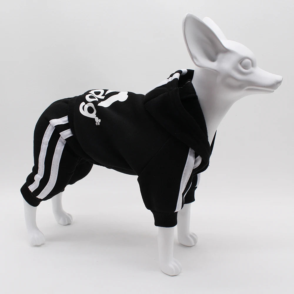 Brand Design Adidog Clothing Dog Jumpsuit Sports Suit Spring Dog Clothes for Small Dogs Chihuahua Terrier Beagle Pet Apparel