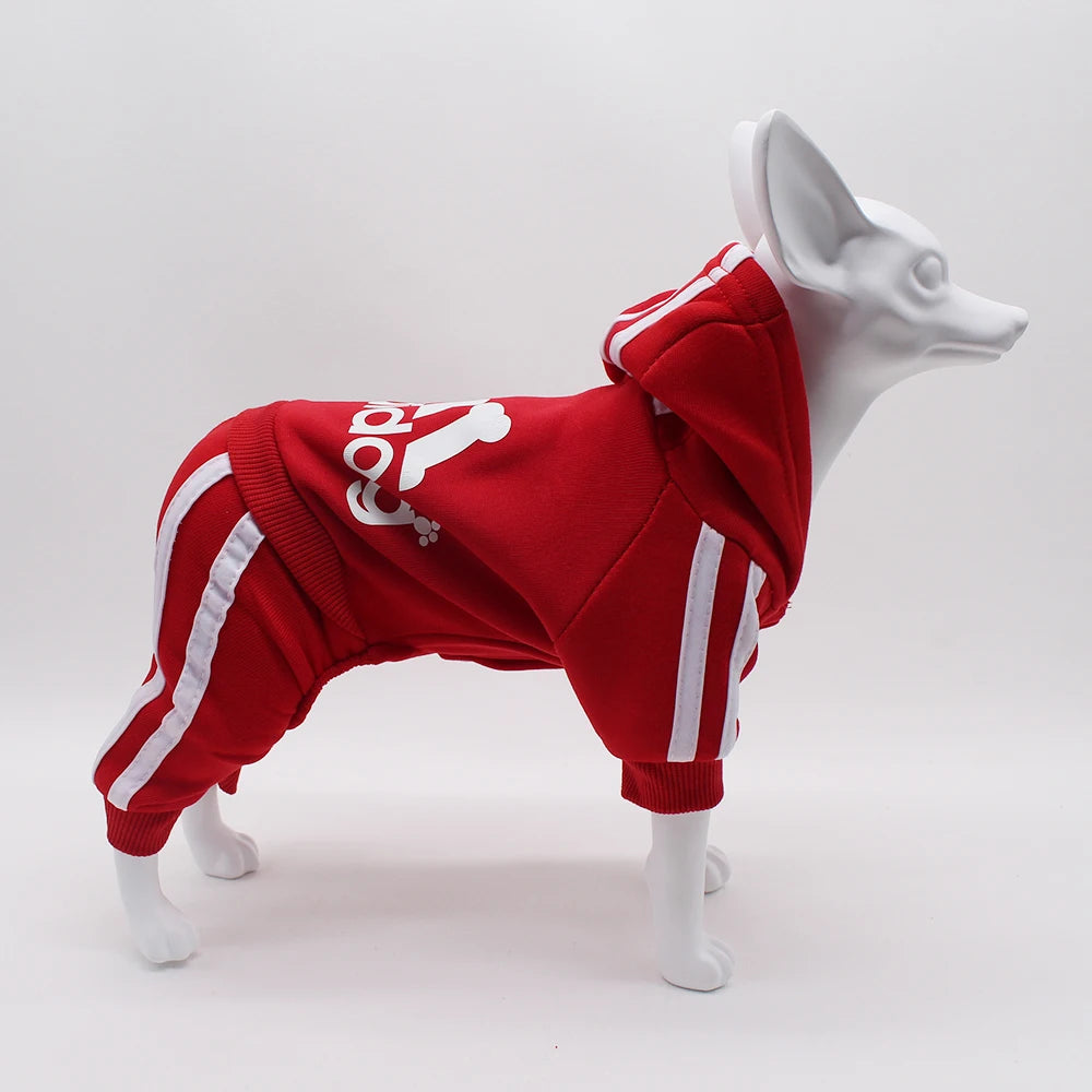Brand Design Adidog Clothing Dog Jumpsuit Sports Suit Spring Dog Clothes for Small Dogs Chihuahua Terrier Beagle Pet Apparel
