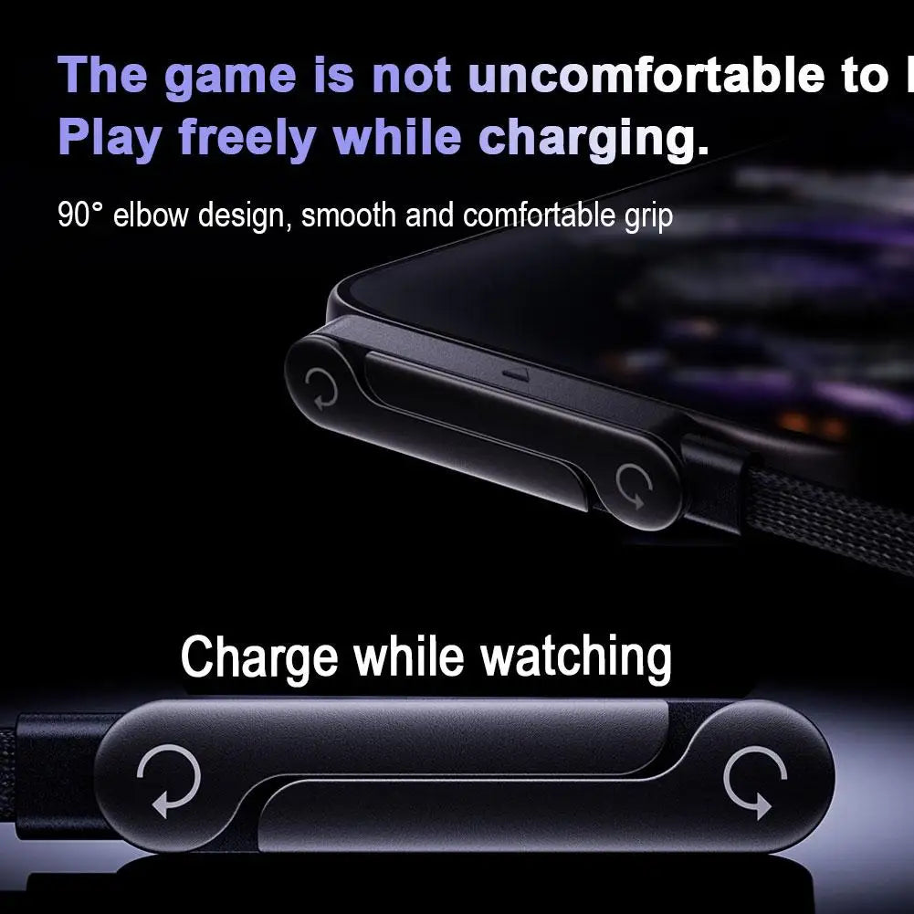 240W Fast Charging Foldable Mobile Phone Holder Data Cable Non-Stop Adjustment Multi-Angle Phone Charging Holder Type-C 3.2