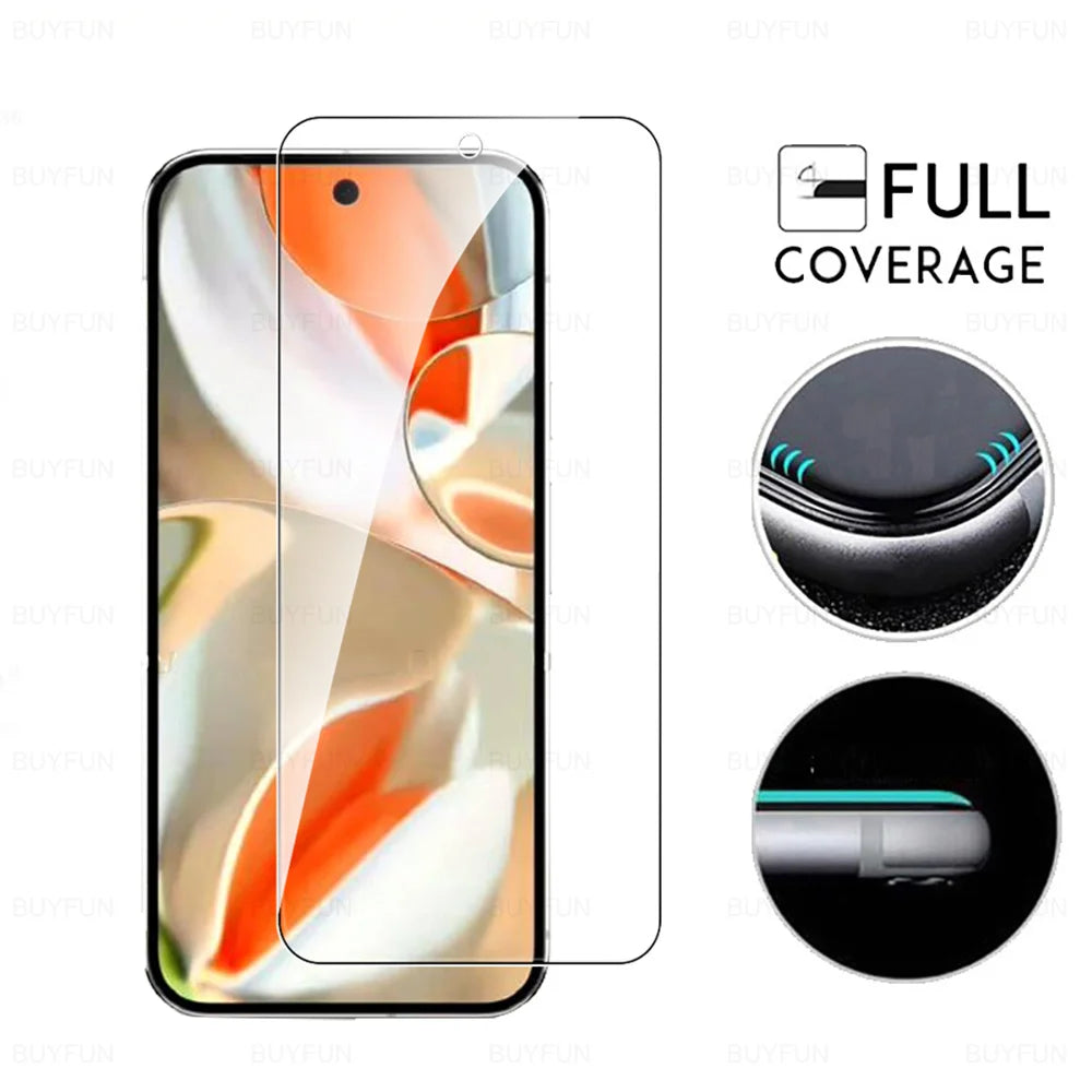 6 in 1 Glass For Google Pixel 9 10 Pro XL Cover Tempered Glass Case Friendly 9a 8 8A 7 7A 6 6A 5G Screen Protector HD Lens Film